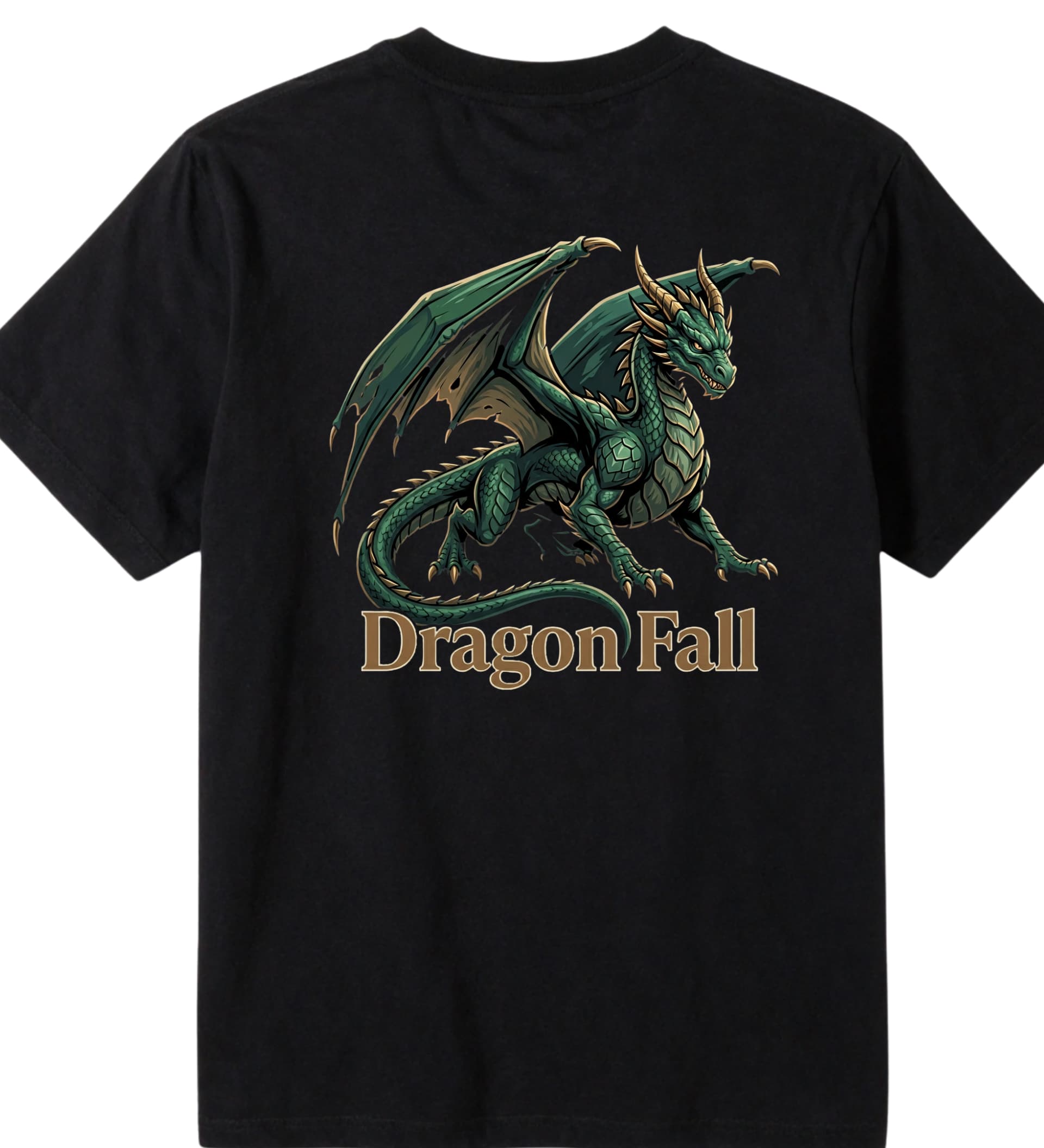 Dragon Fall Graphic T-Shirt for Men – Dragon T-Shirt Design