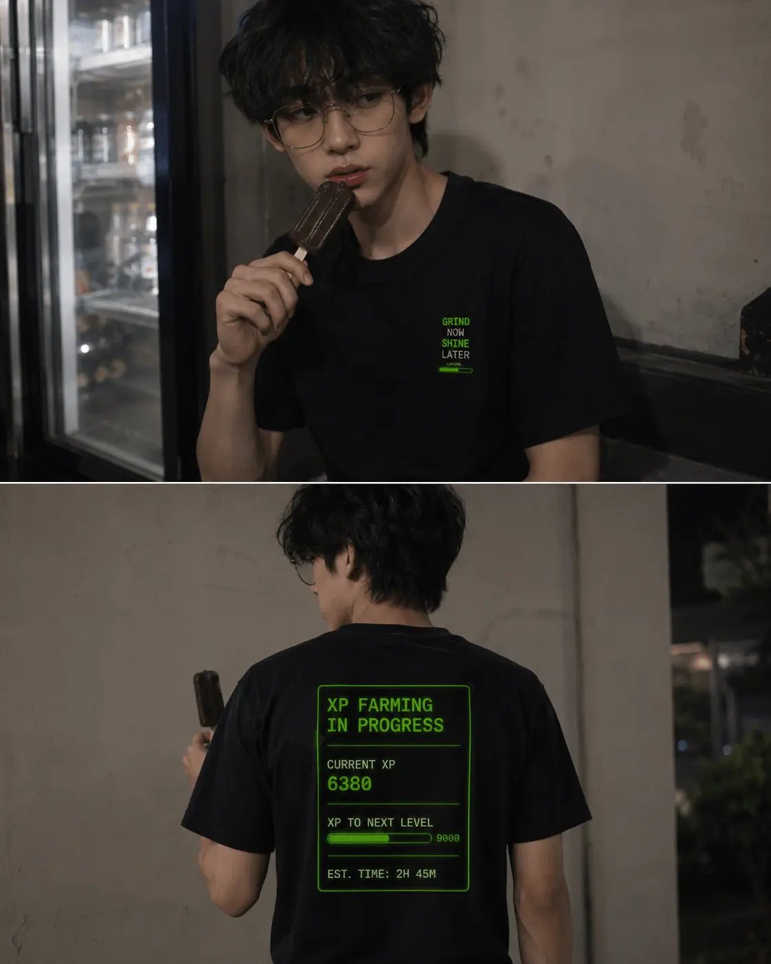 XP Farming in Progress Graphic Gaming T-Shirt for Men