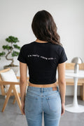 I am really vibing with Crop T shirt