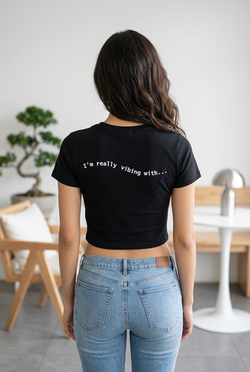 I am really vibing with Crop T shirt