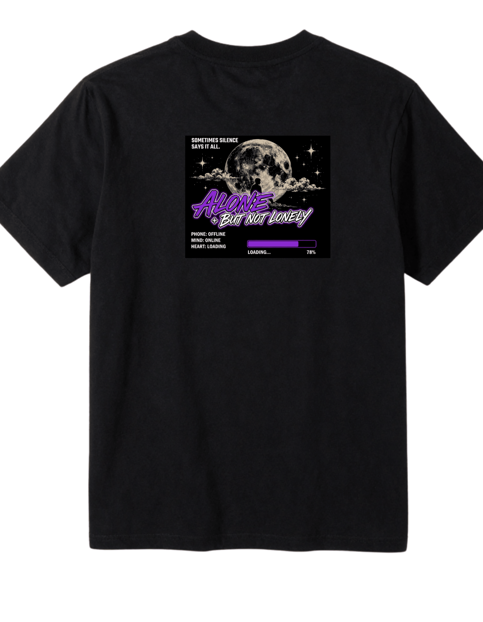 Alone But Not Lonely Women's Graphic T Shirt - DELULU DRIP™