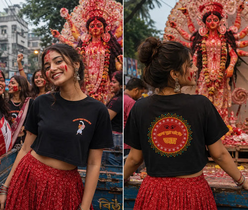 durga puja t shirts for women