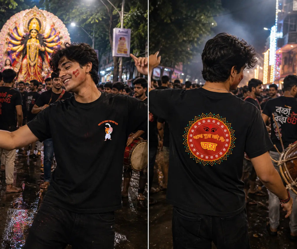 durga puja t shirt for men