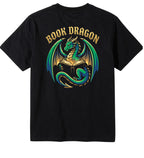 Book Dragon Print T-Shirt for Men