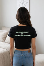 Surviving Purely On Snacks And Delusion Women's Graphic Tee