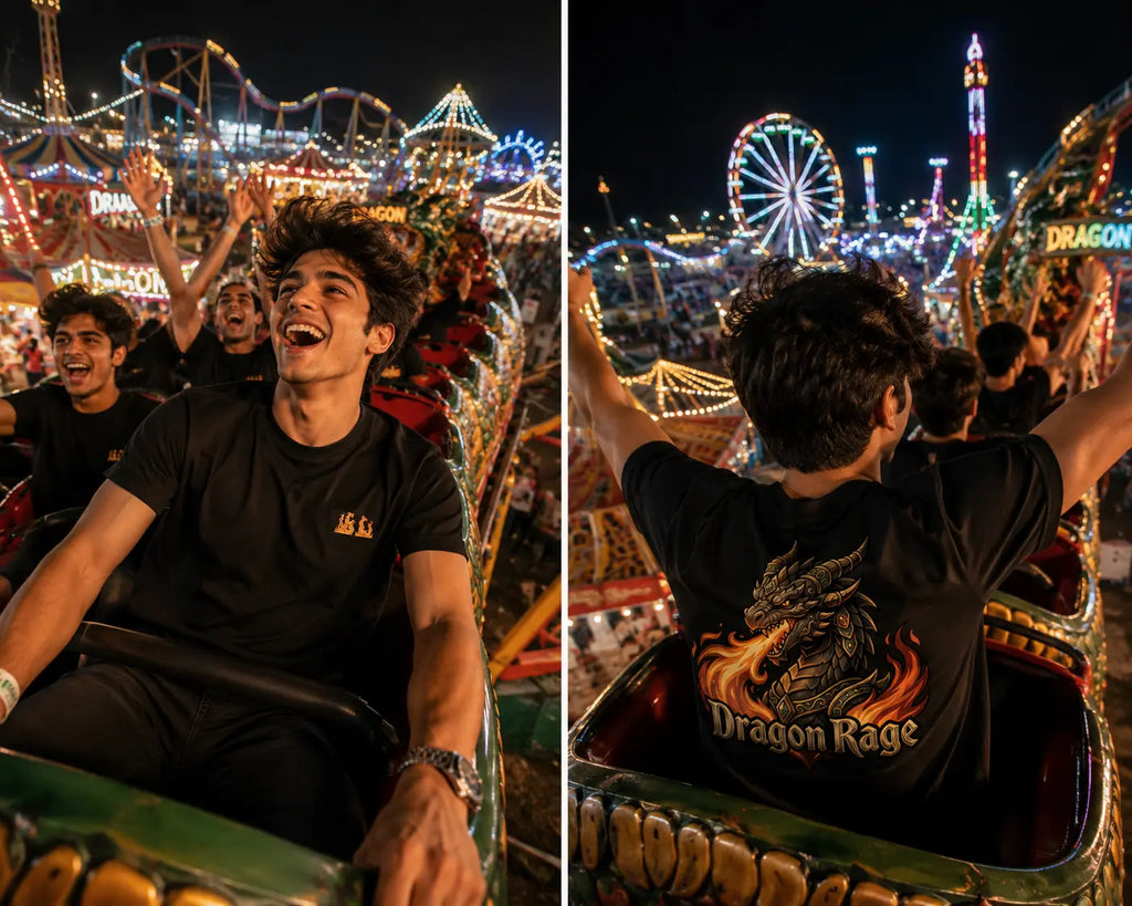 Dragon Rage Graphic Dragon T-Shirt for Men