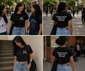 Wanna know what I'm flexing Crop T shirt