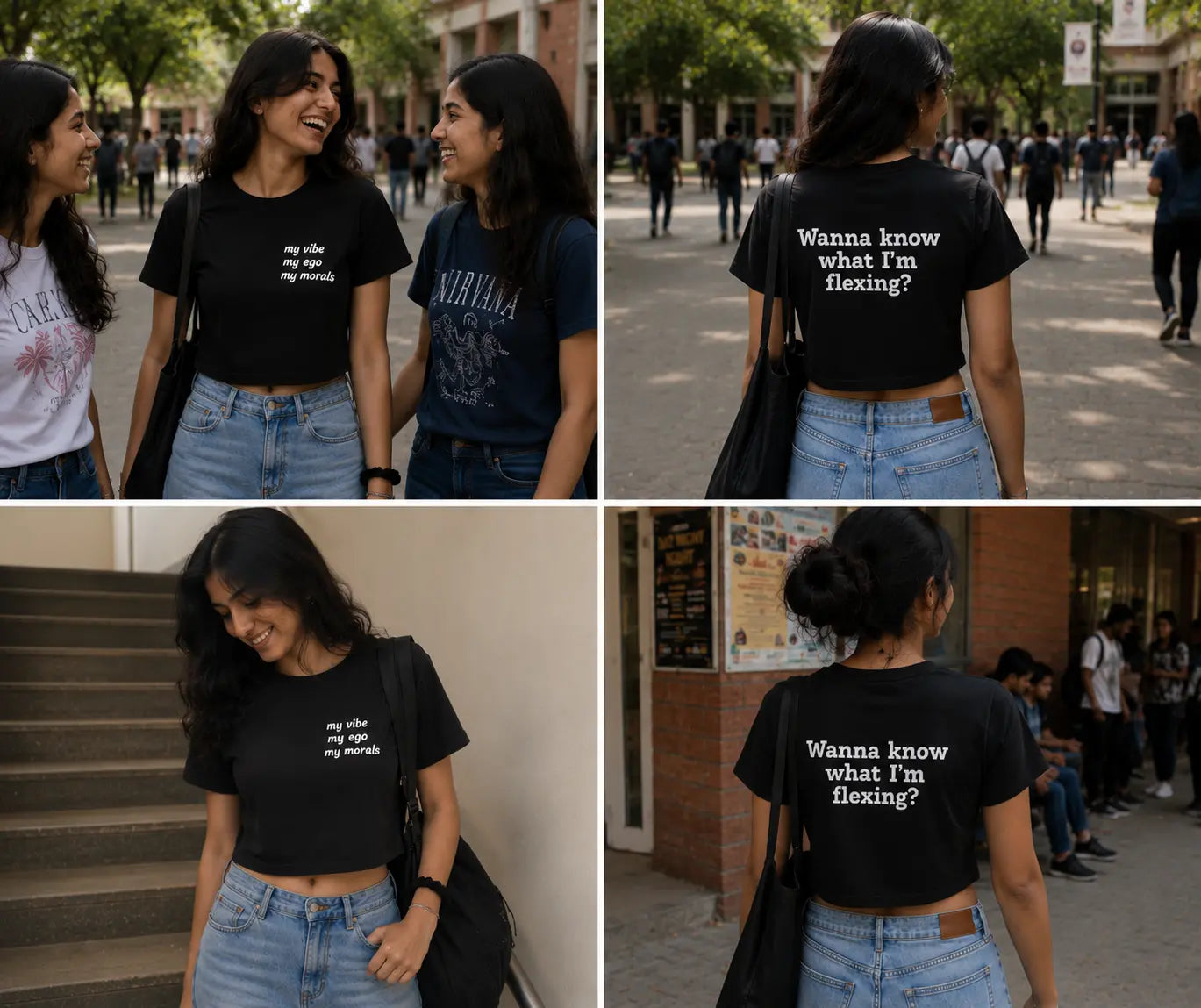 Wanna Know What I'm Flexing Graphic Women's T-Shirt