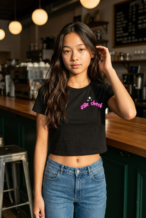 Vibe Check Crop T shirt
