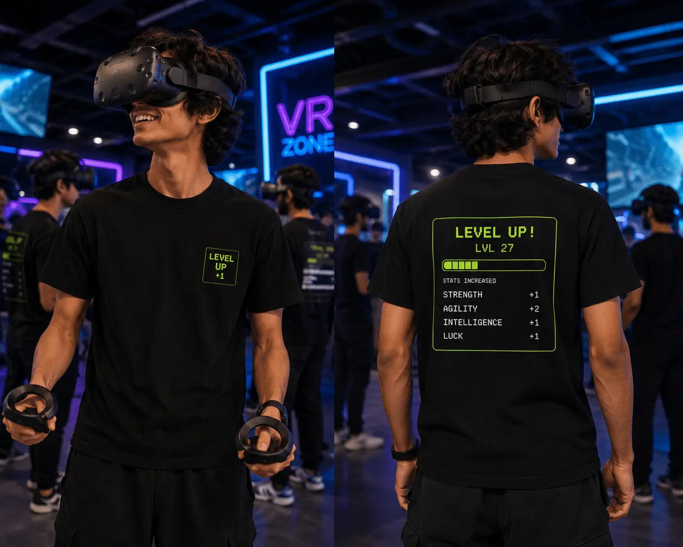 Level Up LVL 27 Graphic Gaming T-Shirt