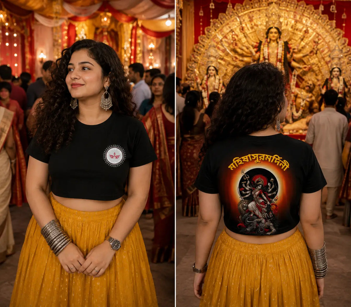 maa durga t shirts for girls