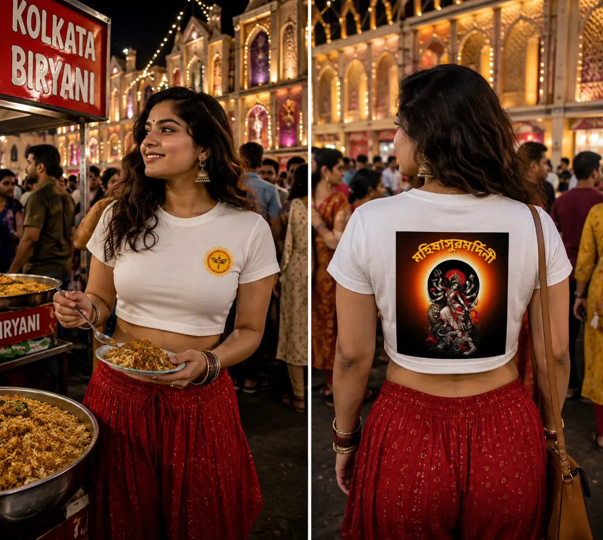 maa durga t shirts for women