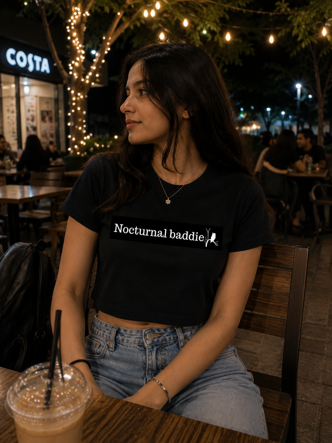 TFW you woke up fresh and ready to start your day and it’s only 1 a.m. crop t shirt