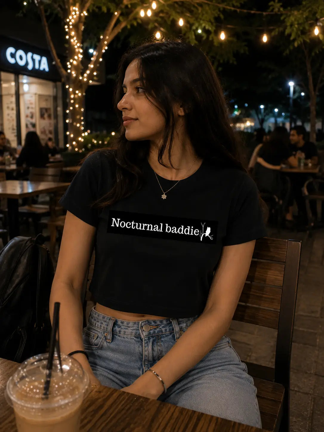 TFW you woke up fresh and ready to start your day and it’s only 1 a.m. crop t shirt
