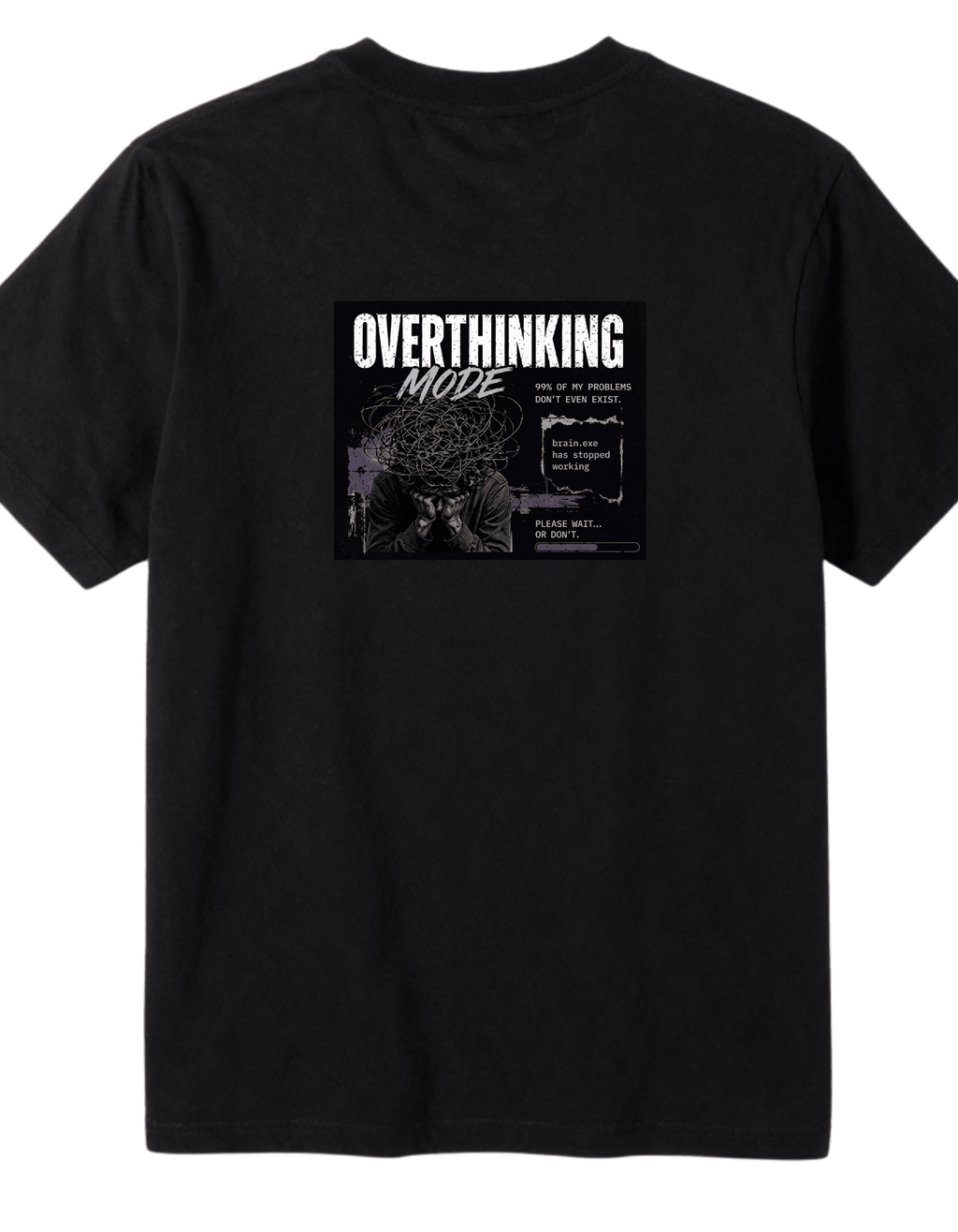 Overthinking Mode Graphic T-Shirt for Women - DELULU DRIP™