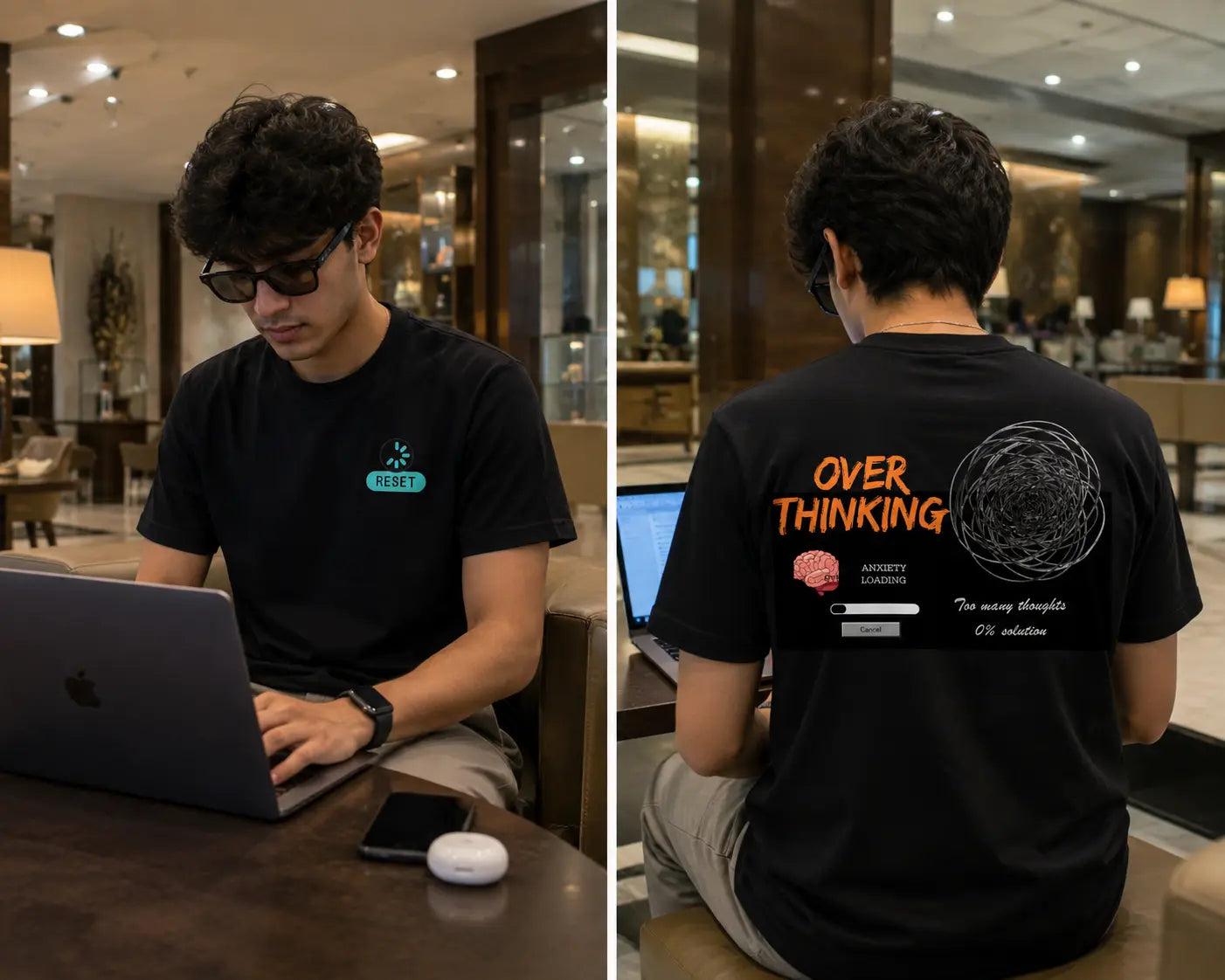 Overthinking Graphic T-Shirt for Men
