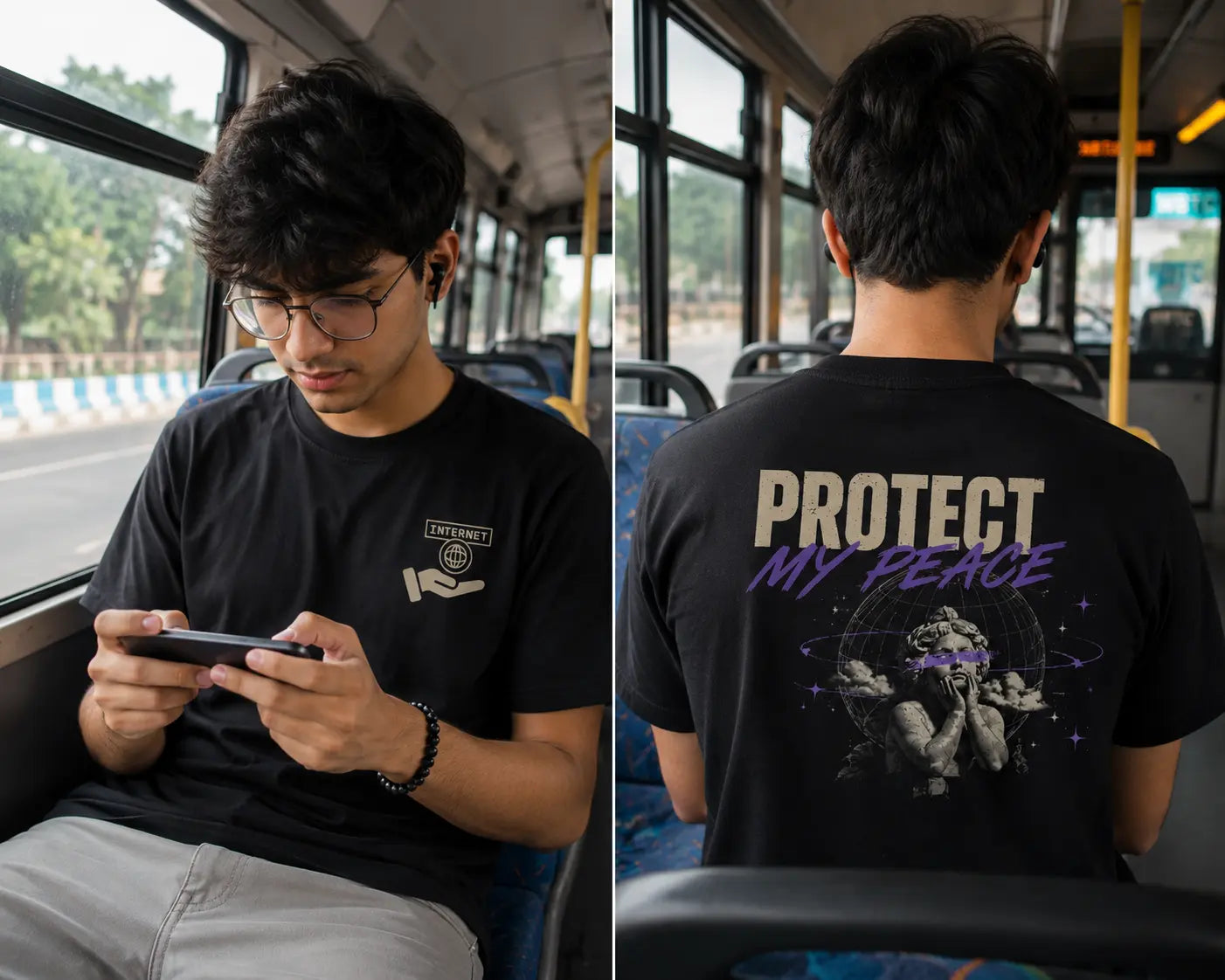 Protect My Peace Graphic Tees for Men