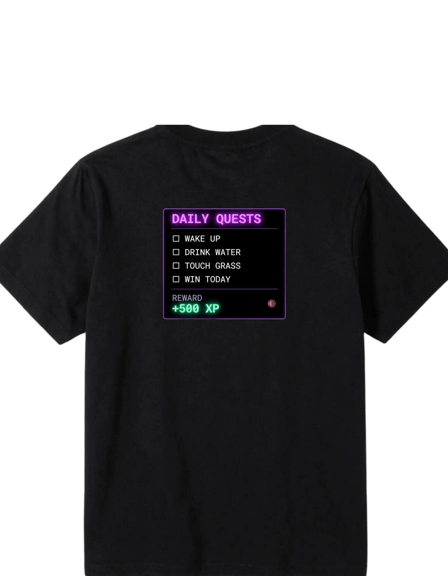 Daily Quests Graphic Gaming T-Shirt for Men