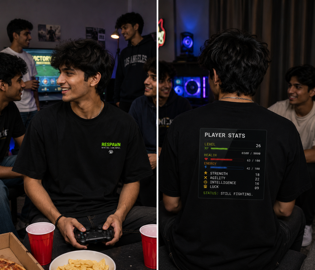 Player Stats Graphic Games T-Shirt for Men