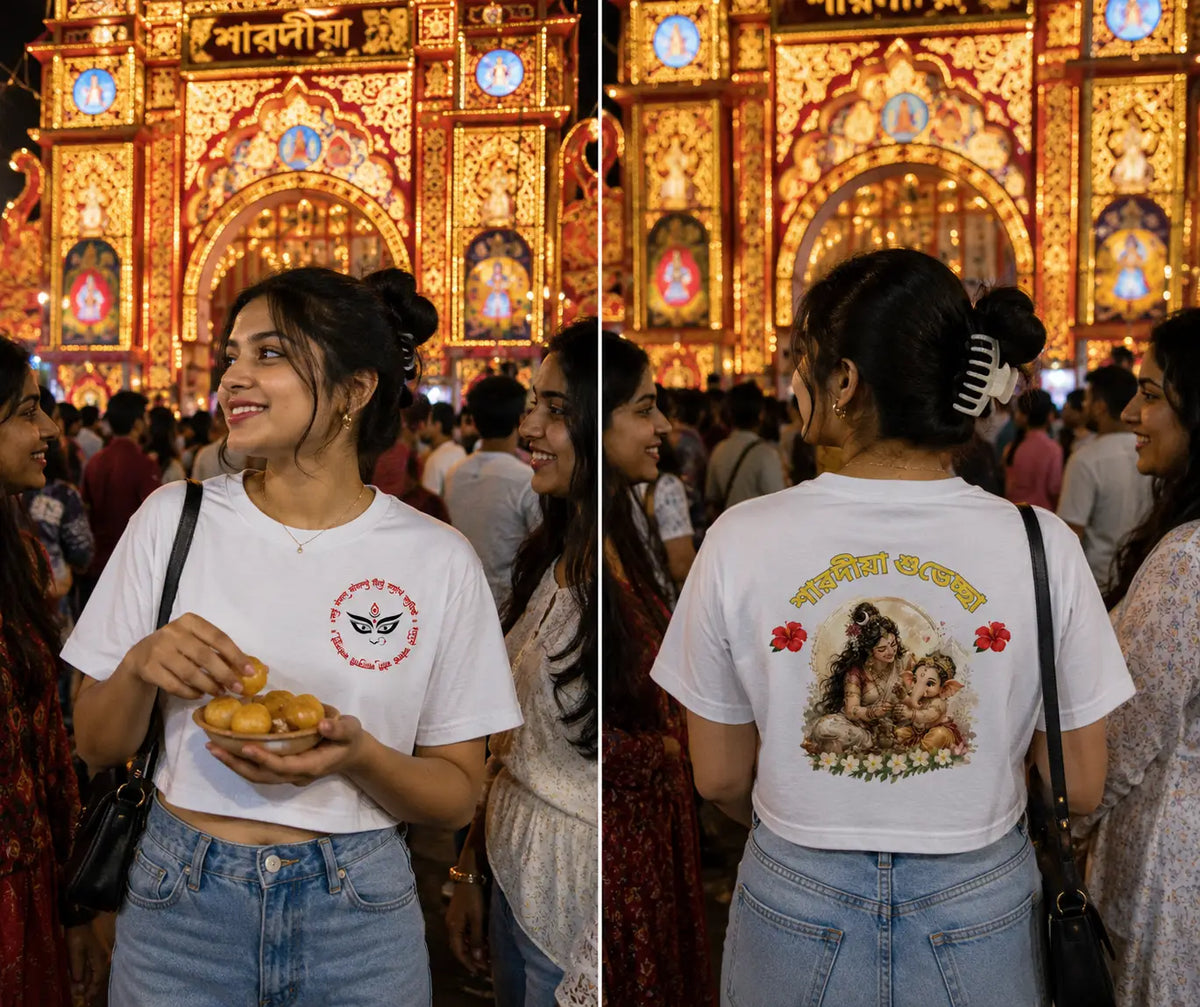bengali t shirt for durga puja