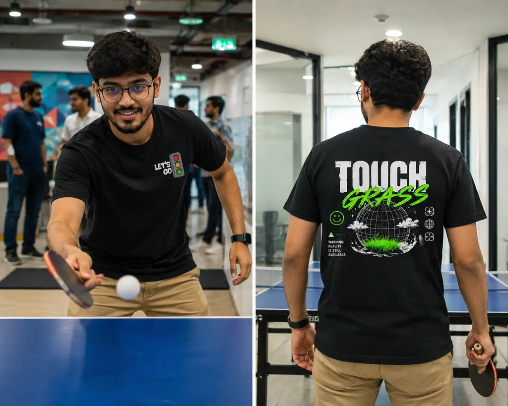 Touch Grass Graphic Tee for Men