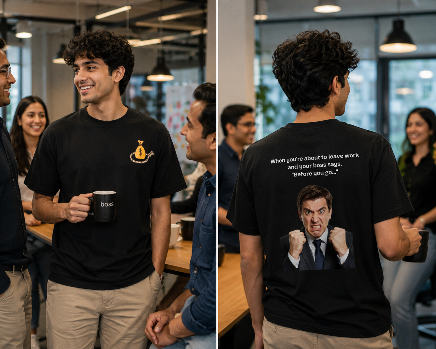 When You're About To Leave Work And Your Boss Says "Before You Go..." Graphic T-Shirt