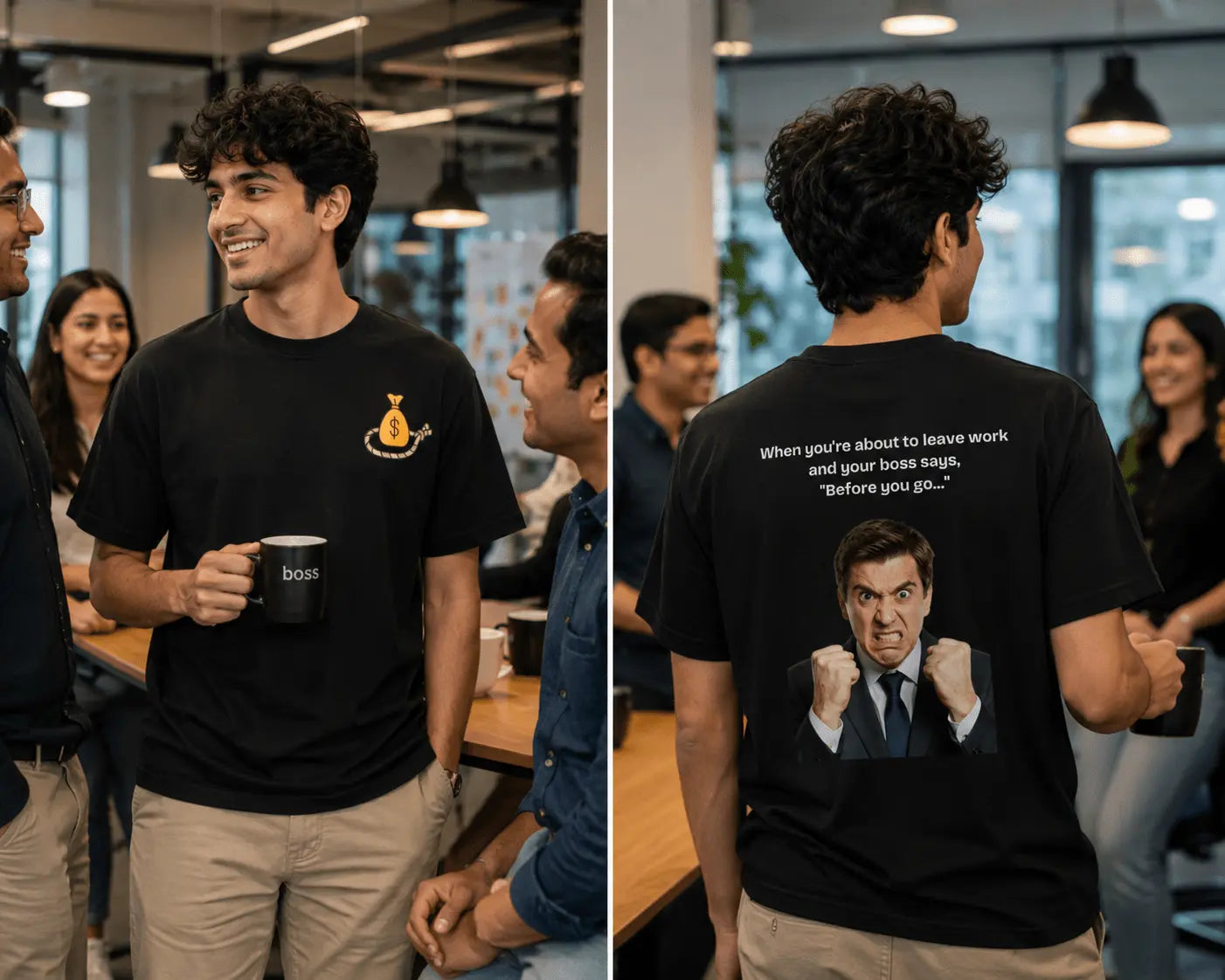 When You're About To Leave Work And Your Boss Says "Before You Go..." Graphic T-Shirt