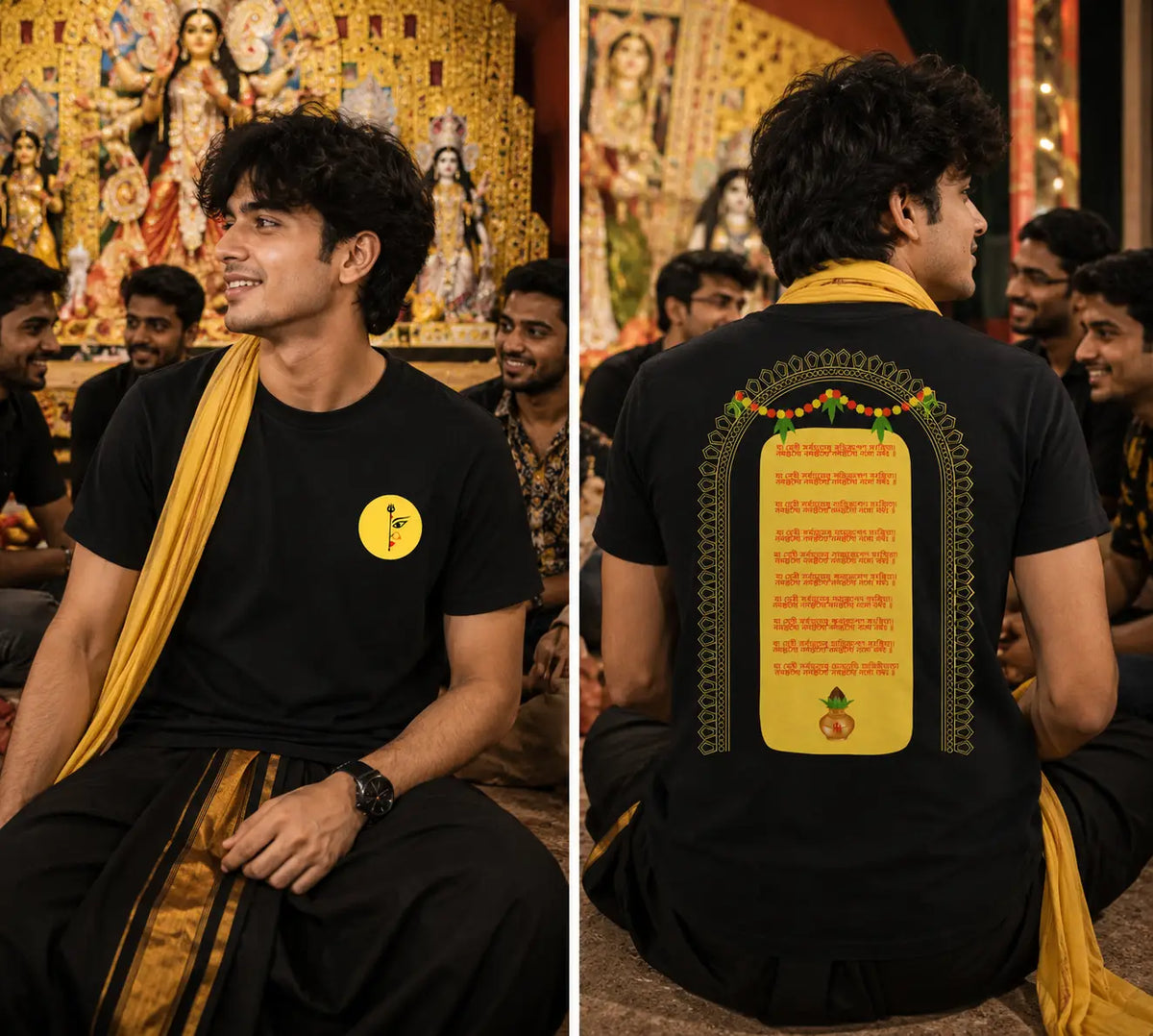navratri t shirt design for men